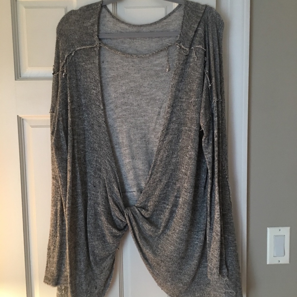Grey loose long sleeve